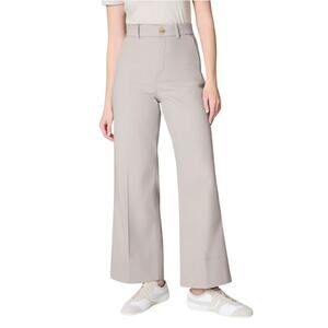 SPANX Women's Bone Stretch Twill Cropped Wide Leg Pant Petite Size 1X